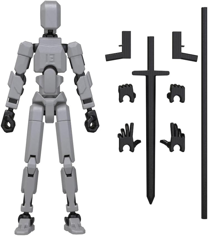 MerryXD T13 Figura de acción 3D, muñeco de ensamblaje completado No...