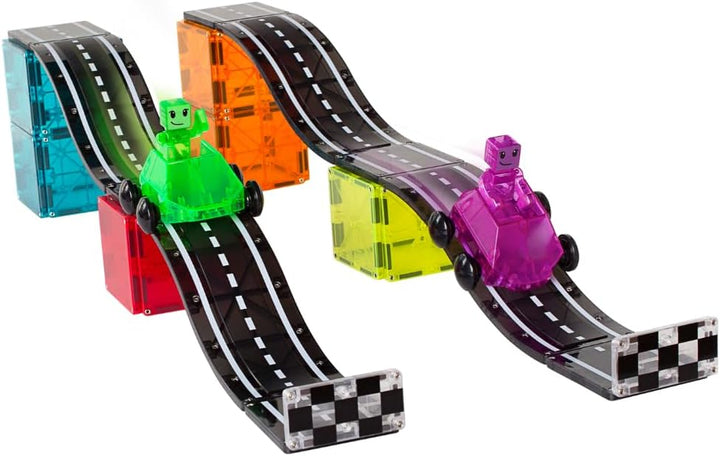 MAGNA-TILES Downhill Duo - Juego de construcción magnética