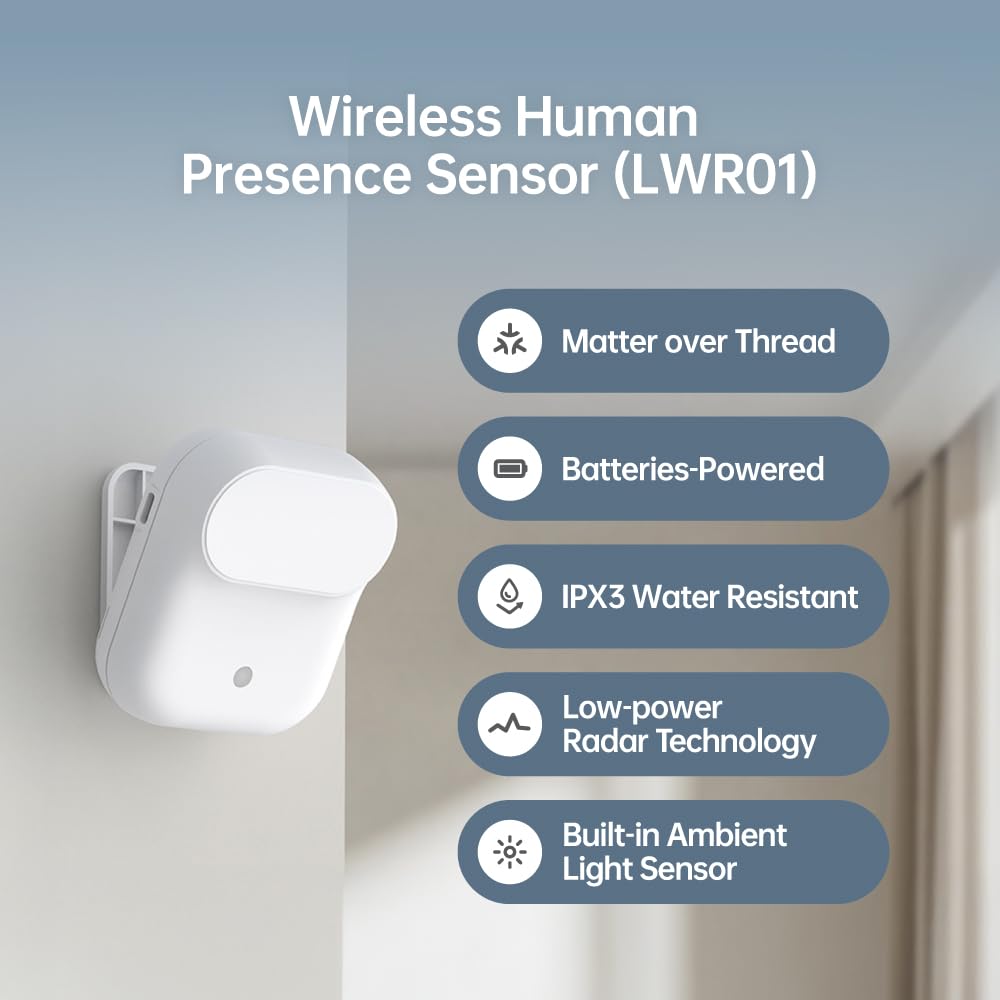 Lafaer Sensor inalámbrico de presencia humana LWR01 radar