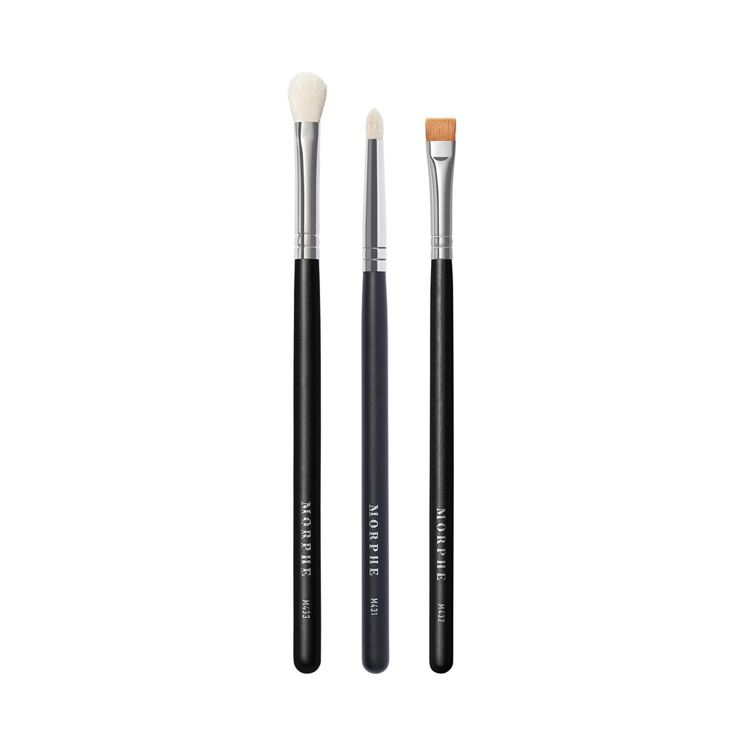 Morphe Definition Trío de brochas de maquillaje de ojos, juego de b...