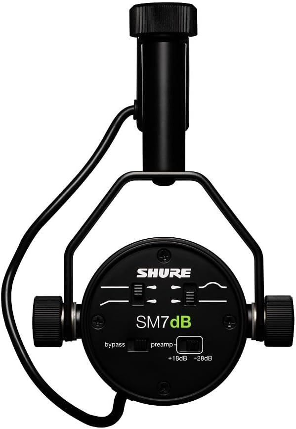 Shure SM7dB - Micrófono vocal dinámico con preamplificador integrad...