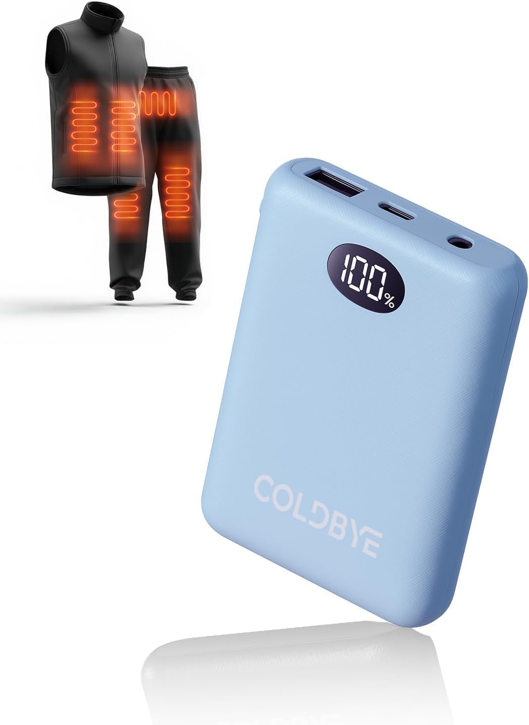 ColdBye Paquete de Batería de 7.4V para Chaleco Calentado, Batería...
