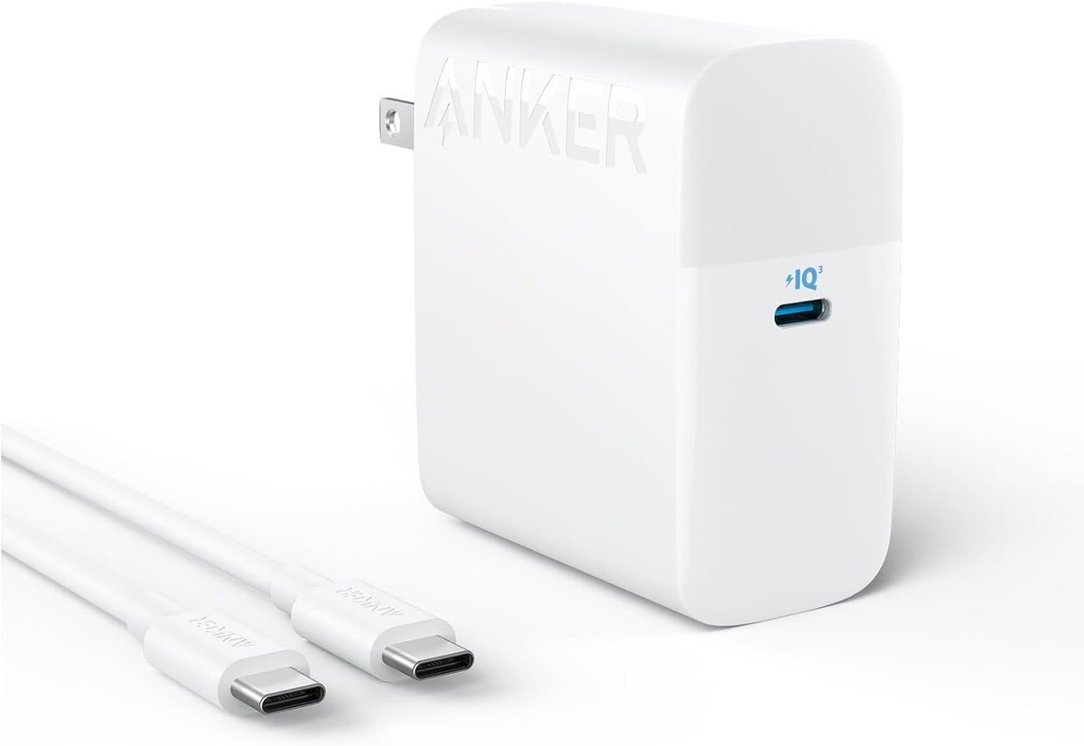 Cargador para portátil Anker, compacto y plegable de 100W USB-C con cable de 5 ft