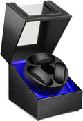 Watch Winder para 3 relojes automáticos, motor japonés silencioso