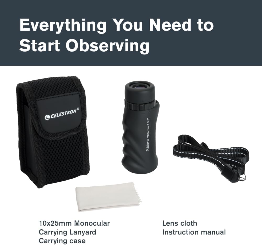 Celestron Monocular Nature 10x25 Ideal para senderismo y