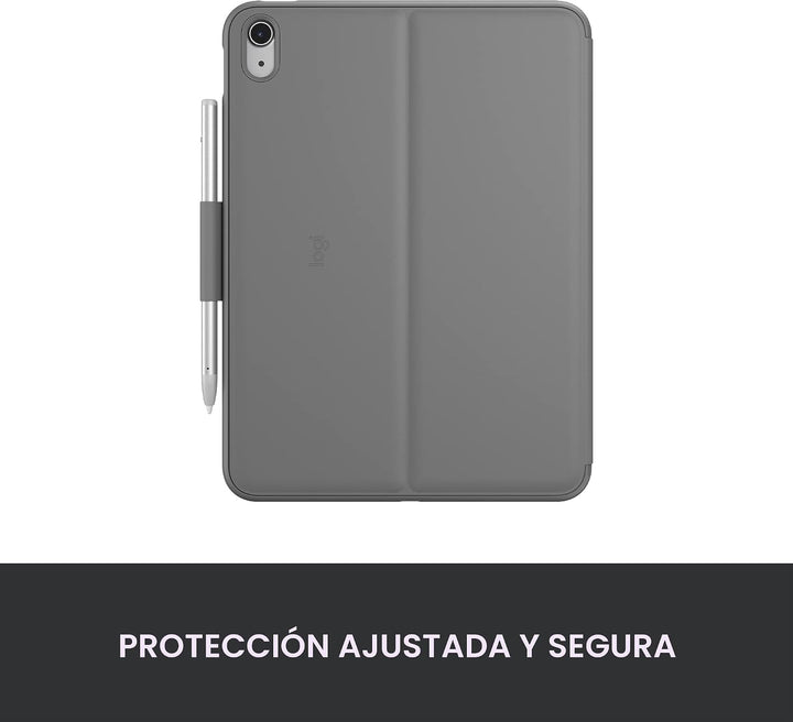 Logitech Funda delgada con teclado tipo folio para iPad (10ª genera...