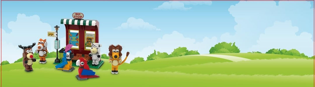 HOGOKIDS Juego de construcción de autobús escolar para
