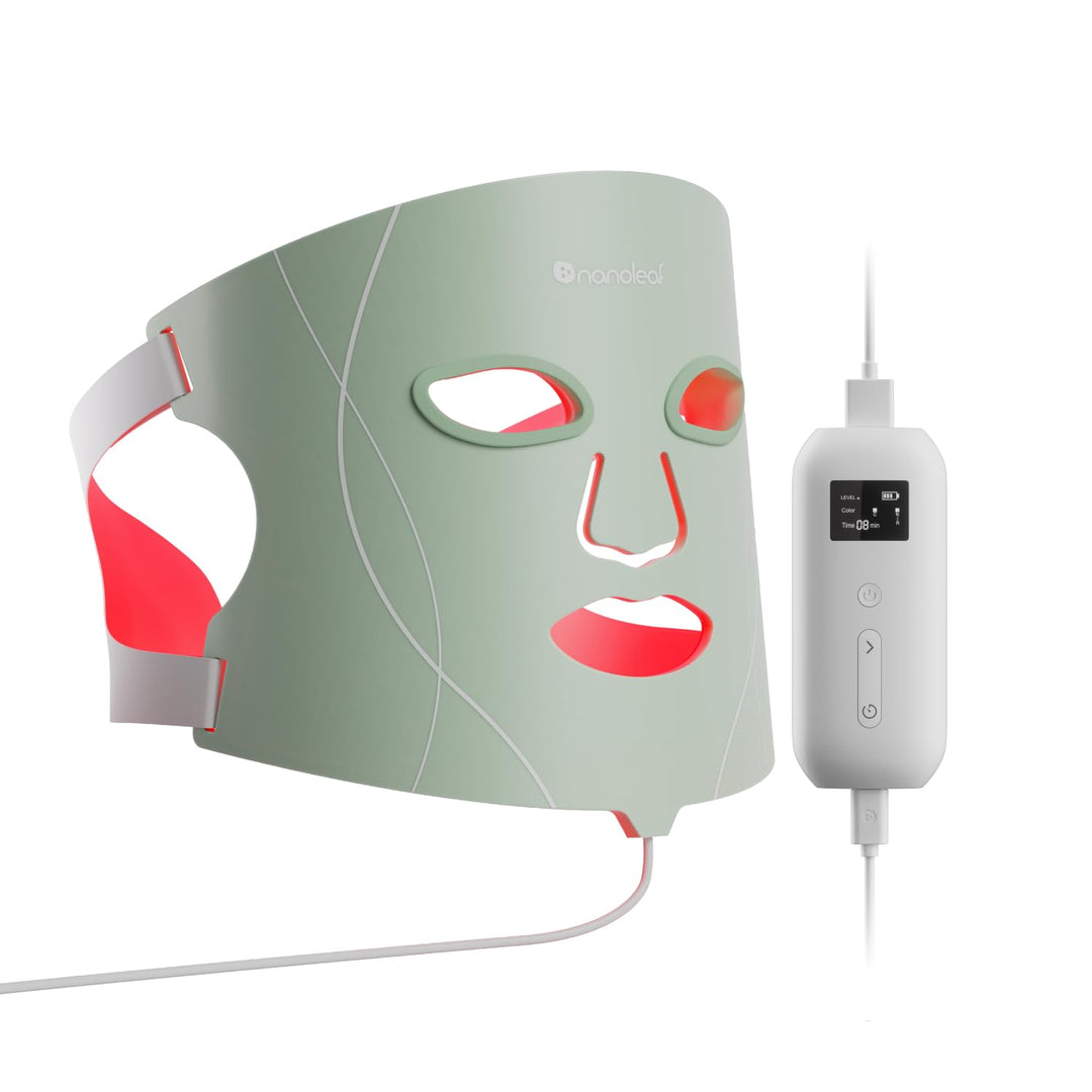 Nanoleaf Máscara facial de terapia de luz LED aprobada por la FDA,...