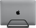 HumanCentric Soporte vertical para laptop compatible con MacBook Pro y MacBook Air, soporte para escritorio de computadora personal, aluminio, insertos intercambiables para adaptarse a diferentes