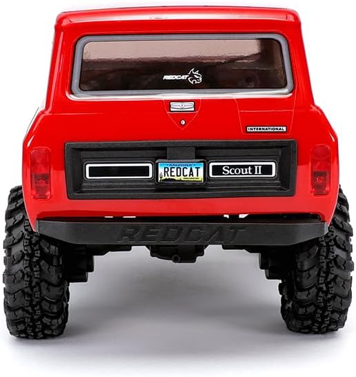 Redcat Racing Ascent-18 Scout II sin escobillas, 1/18 escala RC Crawler, coche de control remoto 4WD, chasis de aluminio, polvo rojo/dorado