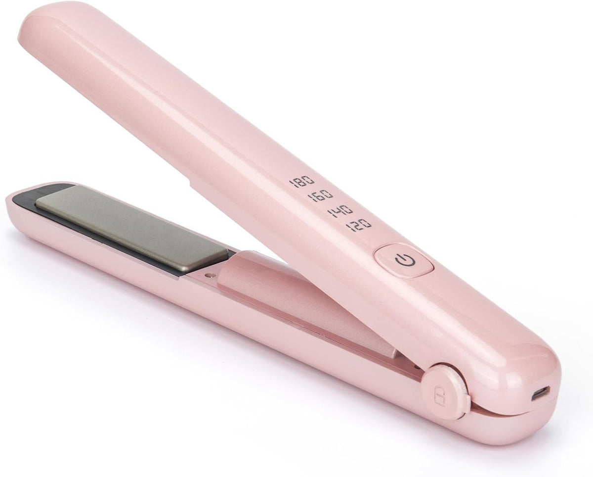 Plancha de pelo inalámbrica 2 en 1 y rizador | Recargable