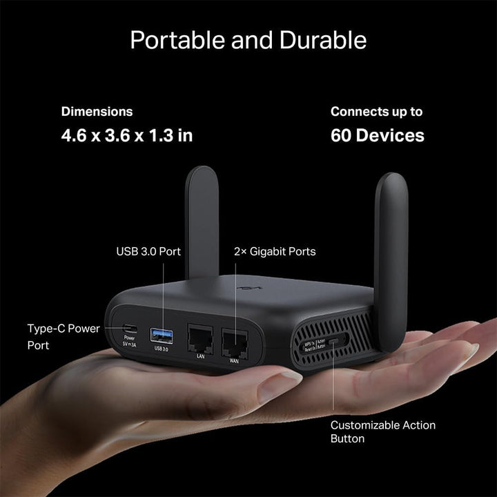 TP-Link Roam 6 AX1500 Router portátil Wi-Fi 6 de doble banda | Comp...