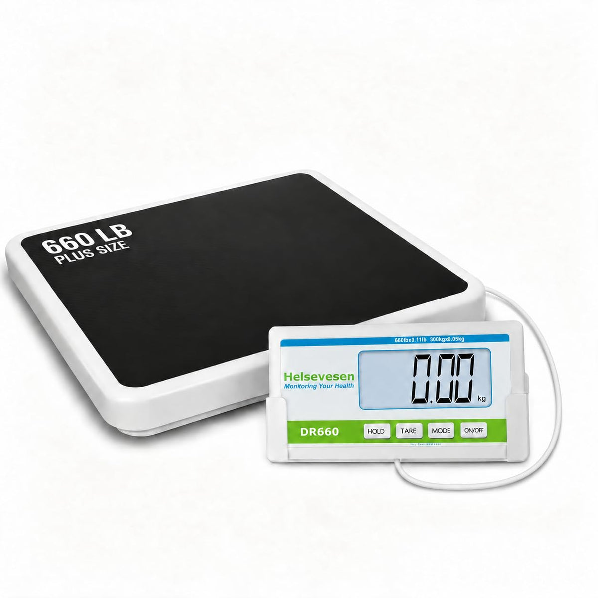 Helsevesen Báscula bariátrica médica profesional, capacidad de 660 lb/300