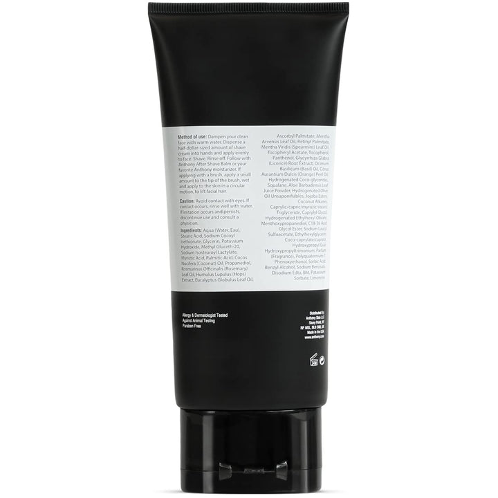 Anthony Crema de afeitar para hombre para pieles sensibles: extract...