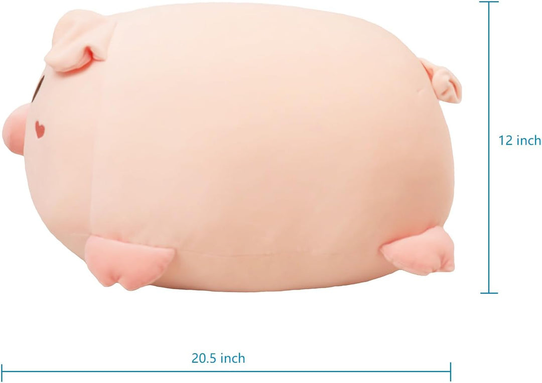 YESGIRL Almohada de cerdo de peluche súper suave de 20.5 pulgadas,...