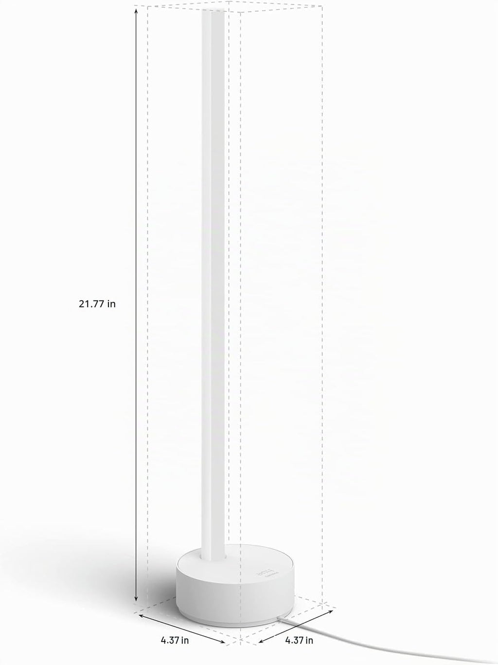 Lámpara Philips Hue Signe - Lámpara de mesa inteligente, 1 unidad, color blanco