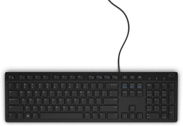 DELL - Teclado de escritorio con cable USB multimedia en