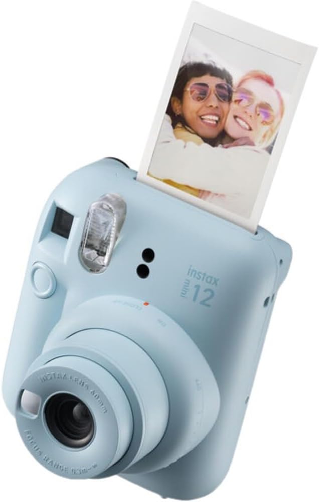 FUJIFILM INSTAX Mini 12 Holiday Bundle 2025 | Azul pastel con pelíc...