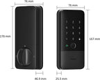 Cerradura inteligente Aqara UWB U400, Apple Home Key, Cerrojo con huella digital, Negro