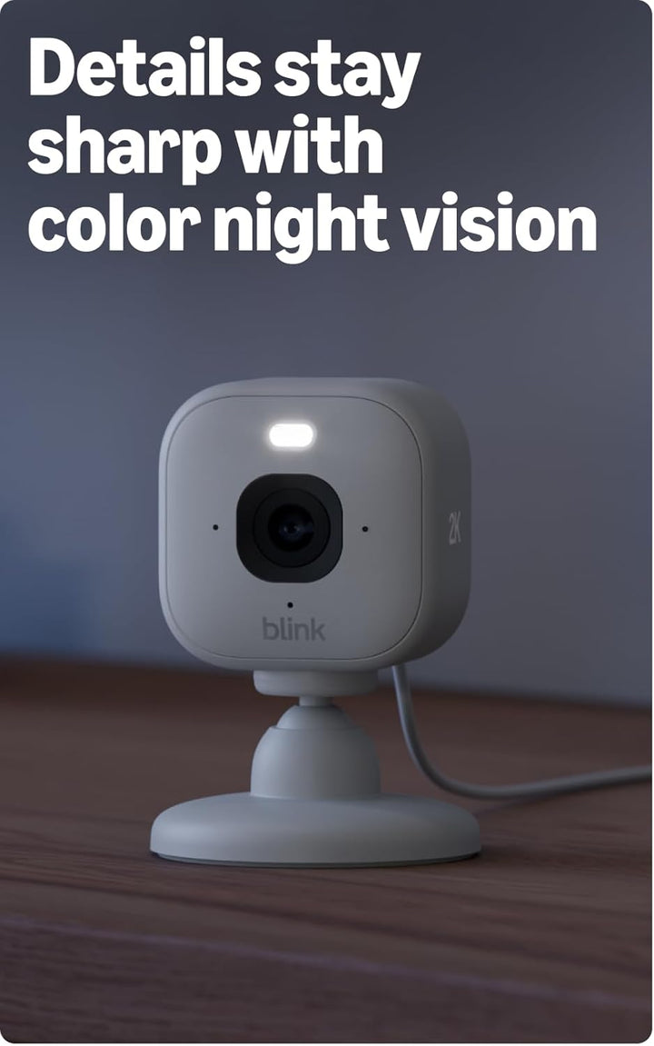 Blink Mini 2K+ (último modelo) - Cámara interior con enchufe. Ve ma...