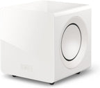 KEF KC92 - Subwoofer con cancelación de fuerza, color blanco brillante