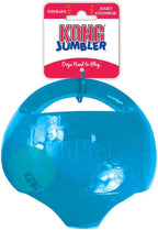 KONG Jumbler Ball - Juguete interactivo para perros y cachorros, juguete de búsqueda con pelota de tenis, suministros para perros para juegos atractivos, para perros grandes/XL, color proporcionado al