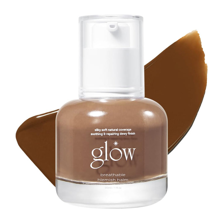 glow bálsamo de manchas transpirable #marrón, crema BB de cobertura...