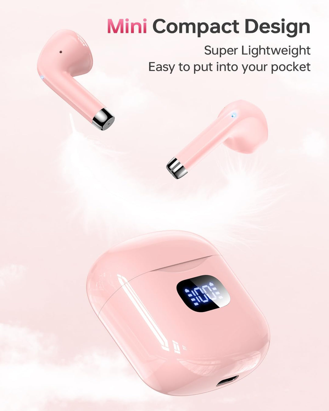 KTGEE Auriculares inalámbricos Bluetooth 5.3, reproducción de 40 ho...