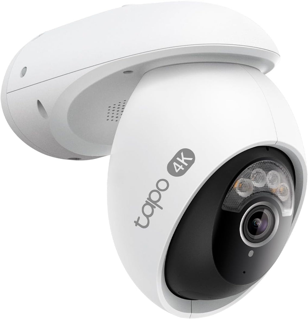 Tapo - Cámara de seguridad para exteriores con cable, panorámica\/i...