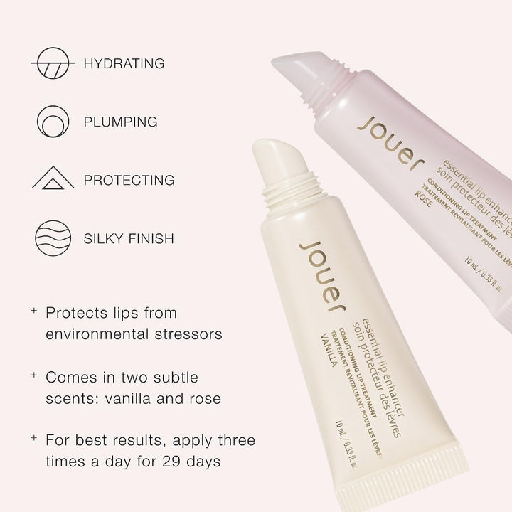 Jouer Essential Vegan Lip Enhancer - Brillo labial voluminoso - Aco...