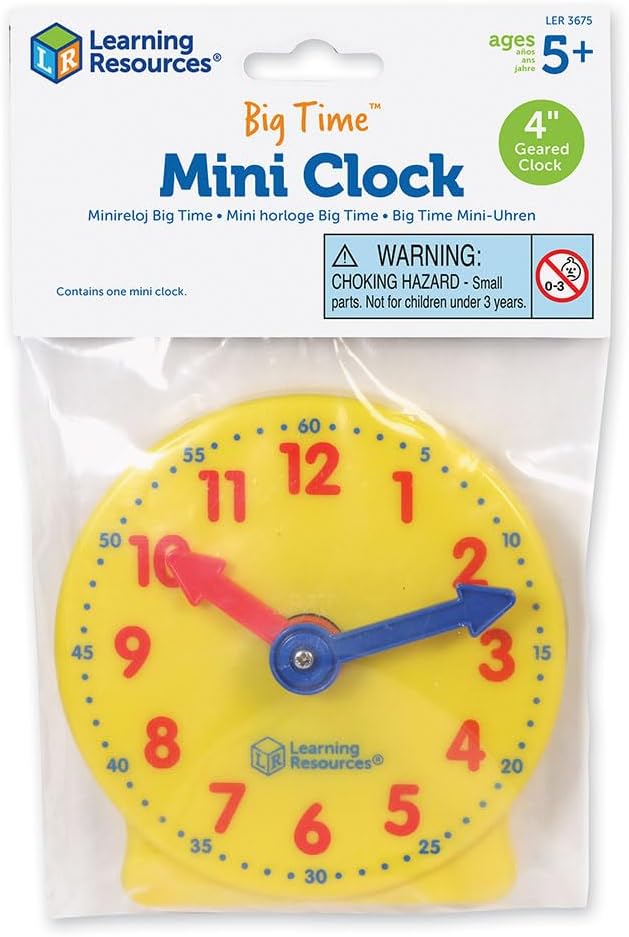 Learning Resources Mini reloj Big Time reloj de enseñanza
