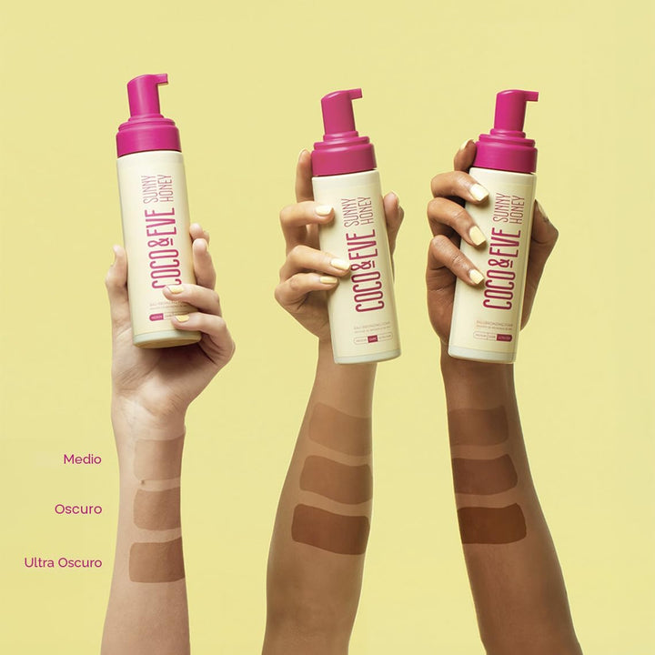 Coco &amp; Eva Self Tanner Mousse Kit \u2013 Mousse de bronceado na...