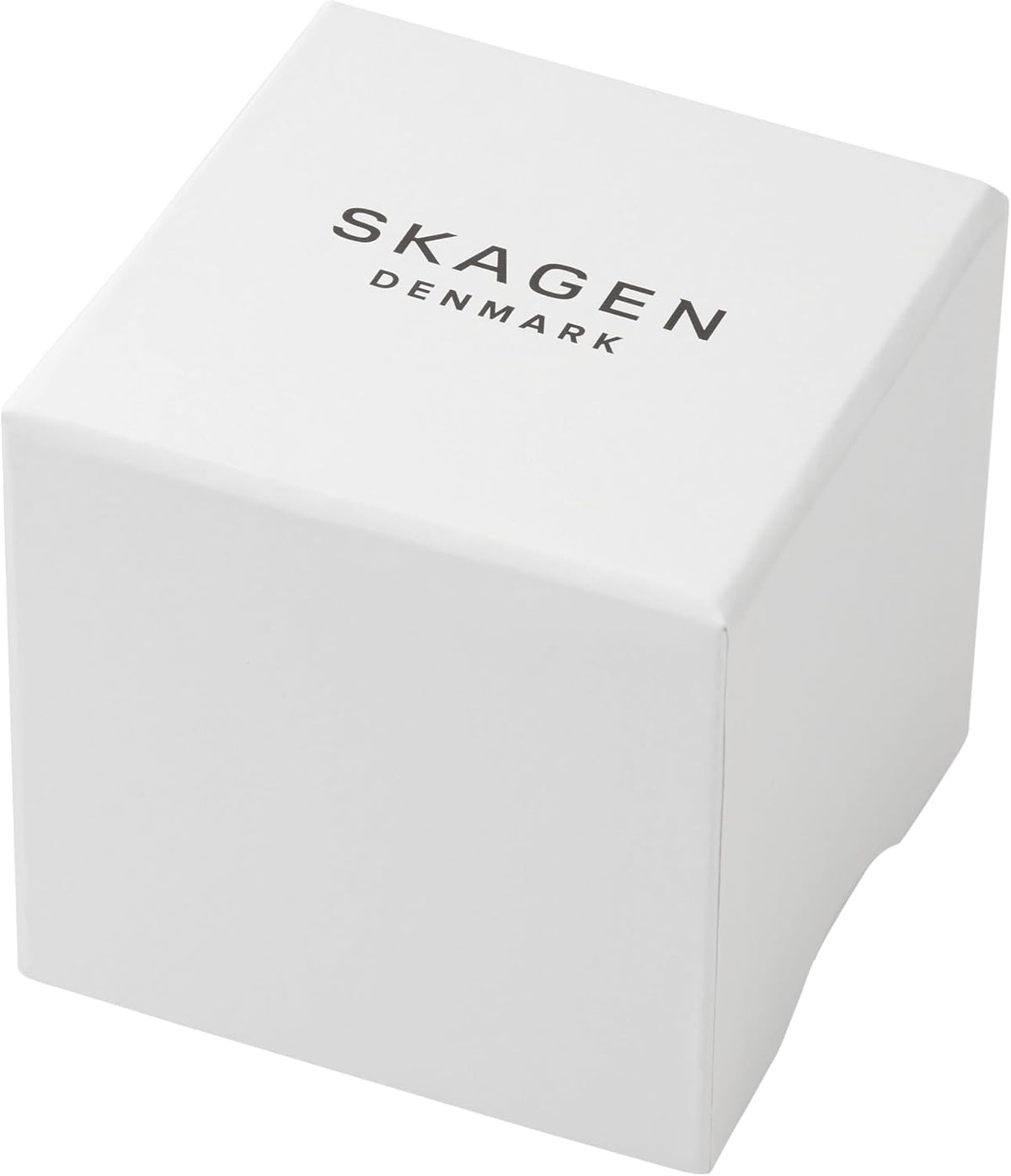 Reloj Skagen Hagen para mujer con caja rectangular, pulsera de acero inoxidable, correa de malla o cuero