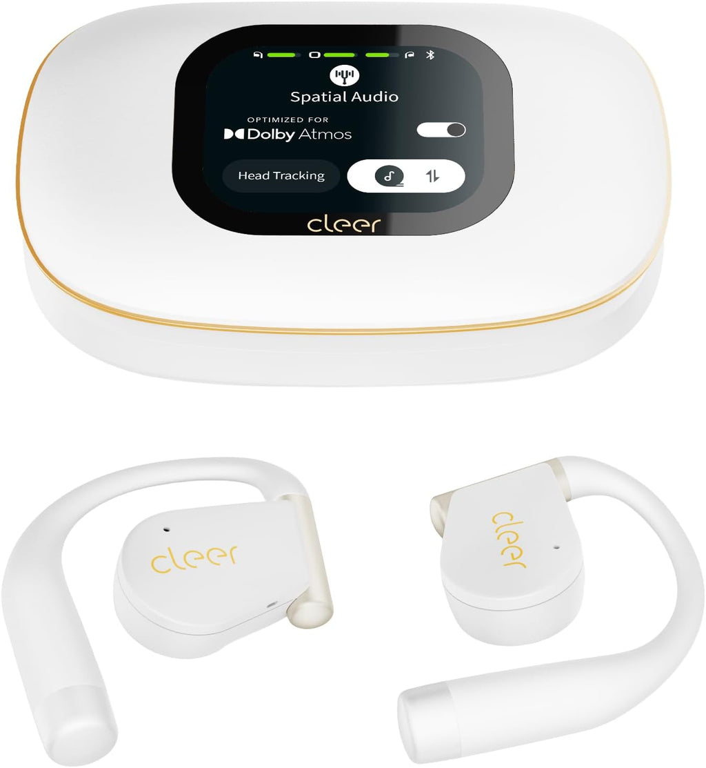 Cleer ARC 5 - Auriculares abiertos con audio Dolby y THX, color blanco