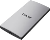 Lexar ES3 SSD portátil de 512 GB Plata, USB 3.2 Gen 2 hasta 1050MB\...