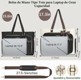 PASMAN Bolsa de mano para profesores para mujer, bolsa estructurada...