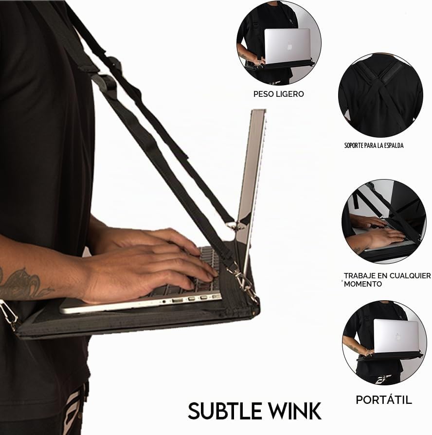 Subtle Wink Arnés portátil para computadora portátil para caminar:...