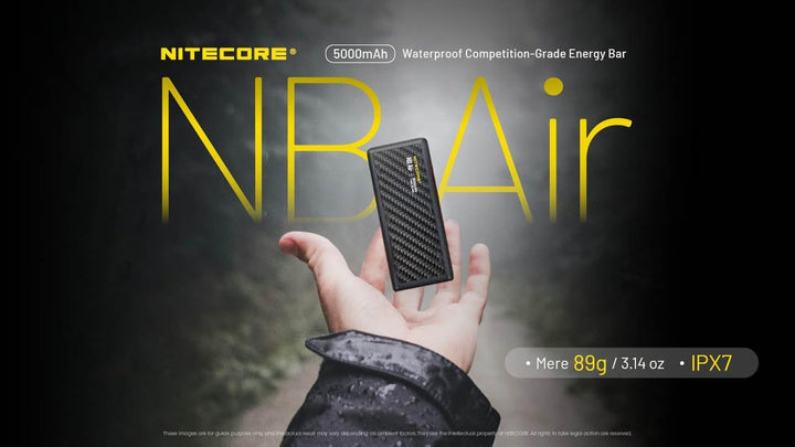 Nitecore NB Air - Banco de energía ultra ligero y delgado de 5000 m...