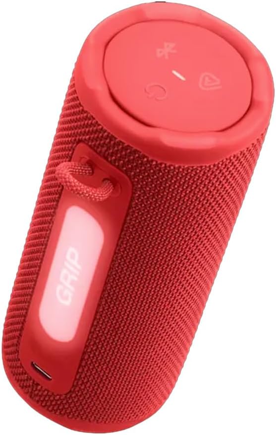 JBL Paquete de altavoz Bluetooth portátil compacto Grip con estuche...