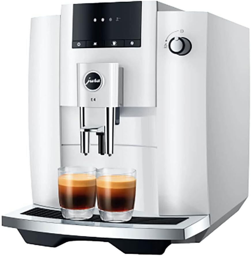 Jura Máquina de café automática blanca E4 Piano