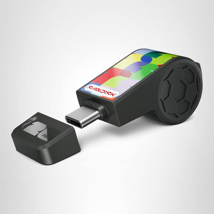 SANDISK Unidad flash USB-C de 128 GB, edición de la Copa Mundial de...