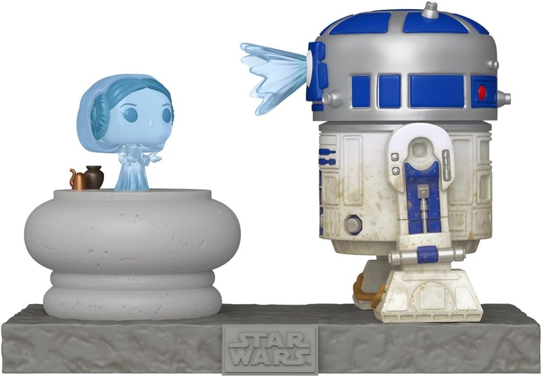 Funko Pop Deluxe: R2-D2 con Leia - Star Wars - Figura de vinilo col...