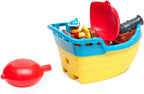 Wow Toys Pip The Pirate Ship - Barco pirata alimentado por fricción con figuras y cañón | Sin baterías, juguete duradero de baño o sala de juegos para niños pequeños de 1 a 5 años