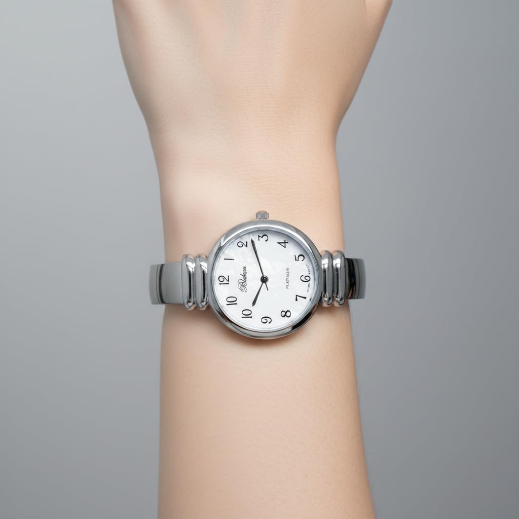 Reloj de pulsera original de madreperla para mujer con caja de 31mm, movimiento de cuarzo japonés, estilo broche, reloj de pulsera de metal con bisagra para damas..