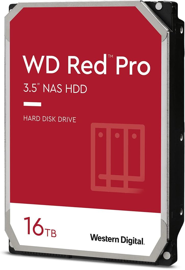 Western Digital Disco duro interno WD Red Pro NAS de 16 TB - 7200 R...