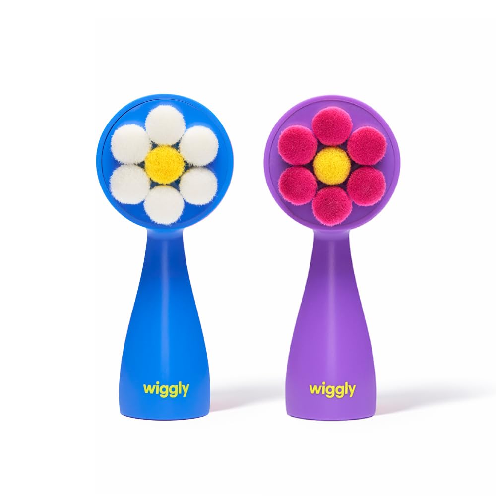 WIGGLY - Paquete de limpieza doble Matcha, aceite limpiador coreano para el cuidado de la piel, 6.42 onzas líquidas, limpiador de espuma de 4.06 onzas líquidas y cepillo de limpieza