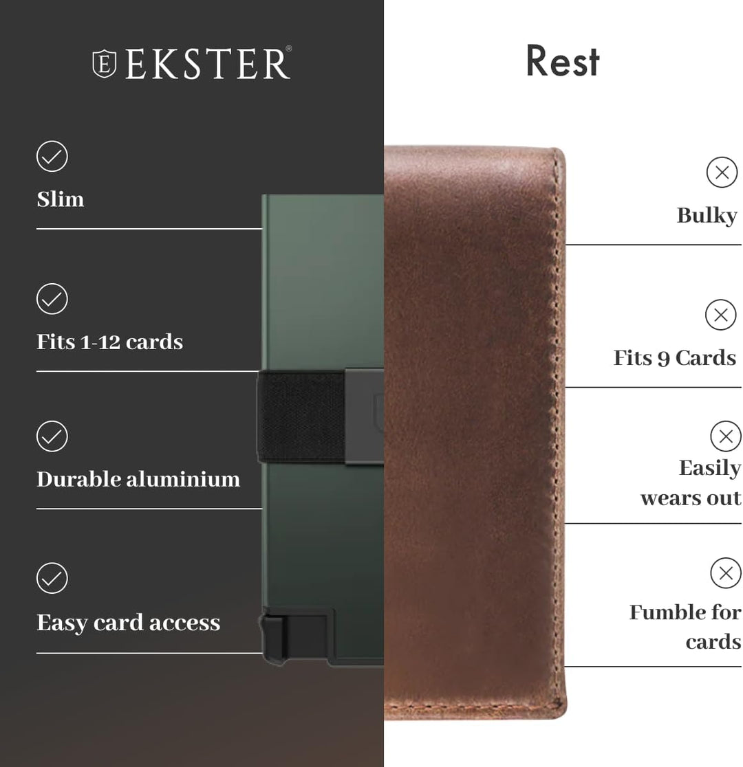 Ekster Cartera de aluminio para hombre | Carteras de metal con capa...