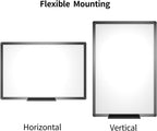 VIZ-PRO Pizarra magnética de borrado en seco, 48 x 32 pulgadas, marco de