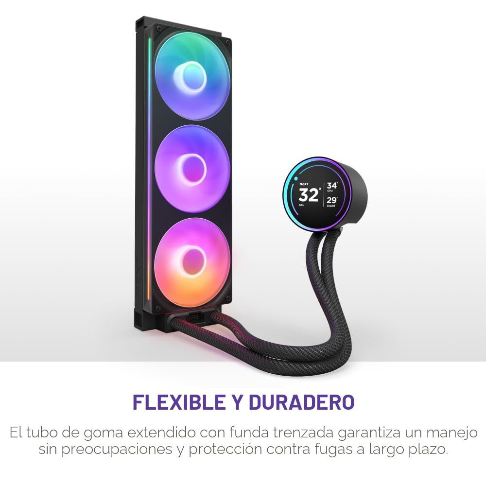 NZXT Kraken Elite 360 RGB 2024 - Enfriador líquido AIO para CPU - R...