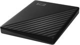 WD 2TB My Passport, Disco duro externo portátil, negro, software de...